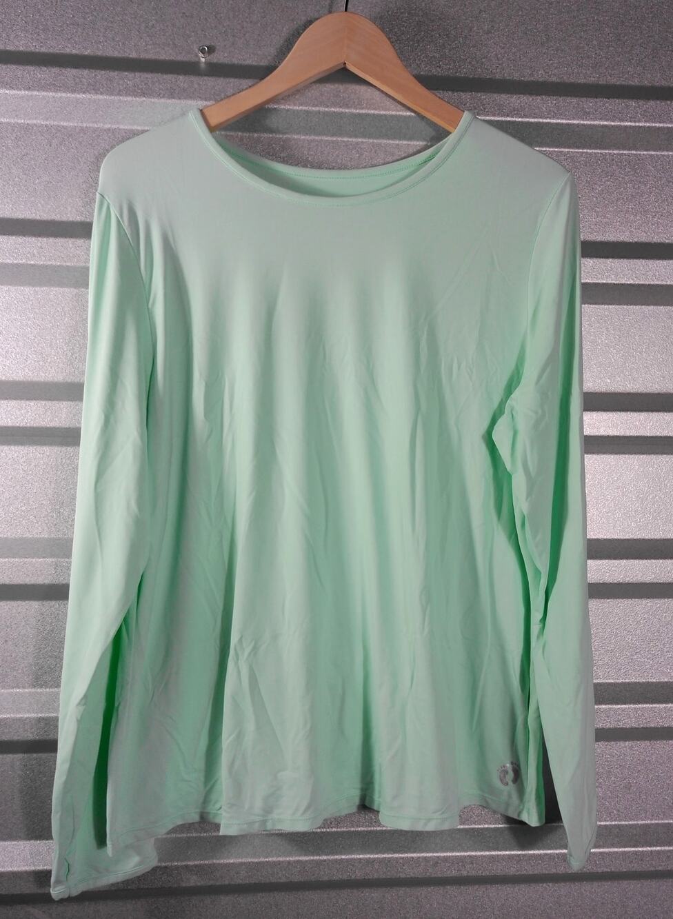 Hang Ten Womens Aqua Green Long Sleeve UPF50+ Sun Sz 2XL